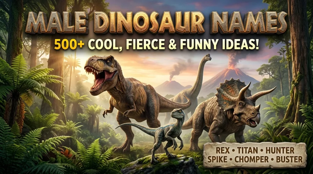 Male Dinosaur Names